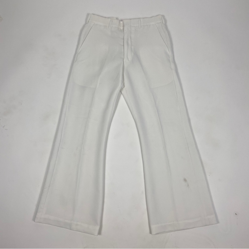 White Navel Dress Pants